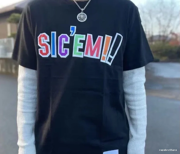 Black WTAPS 21FW Color Sic'em! XL and White  Letter L M Tee S ￥99 0618